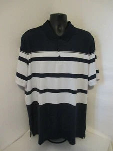Adidas Golfshirt gestreift blau/weiß Größe 2XL - Bild 1 von 3