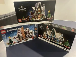 LEGO LOT OF 3 Creator 10267 Gingerbread 10275 Elf Club House 10293 Santa’s Visit - Picture 1 of 1