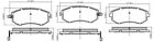 NAP Front Brake Pad Set for Subaru Forester 2.0 April 2013 to December 2018