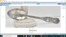 Vintage Sterling Independence Hall Philadelphia Pa Liberty Bell Souvenir Spoon