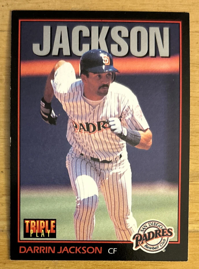 1993 Leaf Triple Play Darrin Jackson Baseball Card #138 Padres OF VG - Image 1 of 2