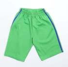 Marvel Boys Green Polyester Bermuda Shorts Size 6-7 Years Regular Drawstring