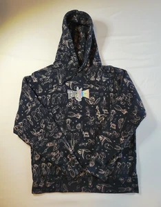 Teddy Fresh X Looney Tunes Hoodie Bugs Bunny Design Streetwear Black Size Small - Picture 1 of 13