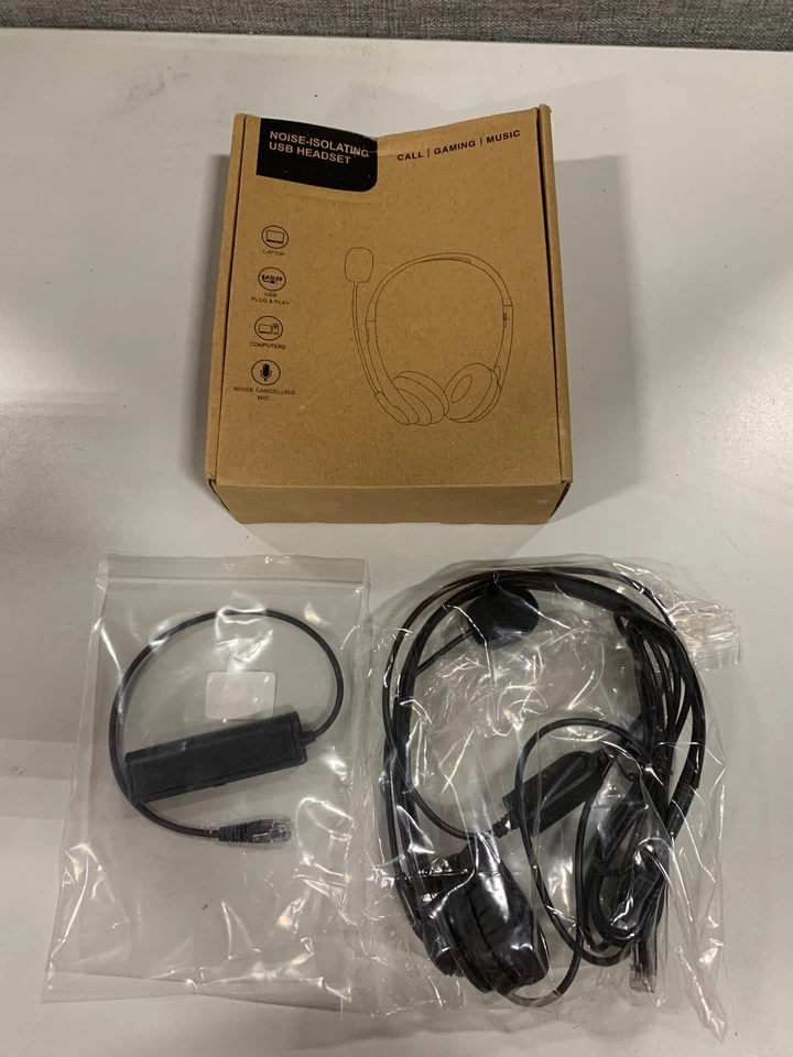 USB Headset With Microphone Noise Cancelling Computer Headphone - Image 1 of 1