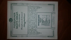 Mendelssohn Missummer Nights Dream Sidney Smith op. 76 1908 - Bild 1 von 5