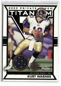 KURT WARNER 2002 PACIFIC TITANIUM POST SEASON EDITION GAME USED JERSEY#/435 - Picture 1 of 1