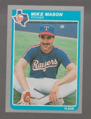 1985 Fleer Mike Mason Texas Rangers #562 Near Mint or Better - Image 1 of 2