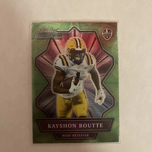 2021 Wild Card Alumination Green Collegiate Edition #ANBC-47 Kayshon Boutte (RC) - Picture 1 of 2
