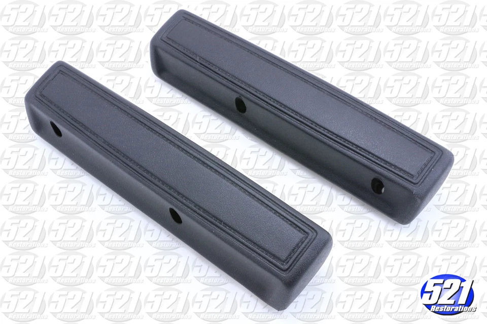 Front Armrest Pads Black Pr Fits 66-70 Charger 67 Coronet RT GTX 66-71 C-Body  - Image 1 of 1