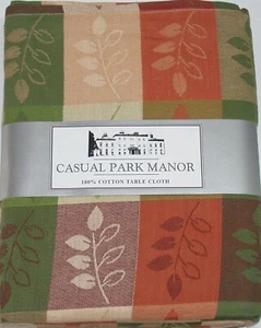 Casual Park Manor Tablecloth ~ ESPLANADE ~ 60" x 84" Rectangular **NEW** - Picture 1 of 4