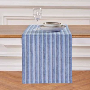 Solino Home 100% Pure Linen Table Runner for Summer Dining Kitchen Decor, Bistro - Picture 1 of 5