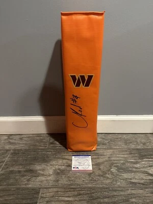 CHRIS RODRIGUEZ JR SIGNED TOUCHDOWN PYLON WASHINGTON COMMANDERS PSA/DNA COA CROD - Image 1 of 3