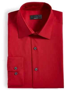 ALFANI Crimson Red Slim Fit Stretch Dress Shirt NEW Medium 15 15-1/2 34/35 - Picture 1 of 1