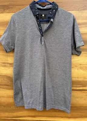 Polo Steel & Jelly London para hombre S con botones azul manga corta Foto 1 de 4