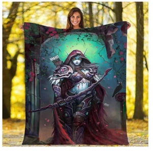 Wolrd of warcraft sylvana Blanket 200 x 150CM Thick Blanket Quilt - Bild 1 von 4