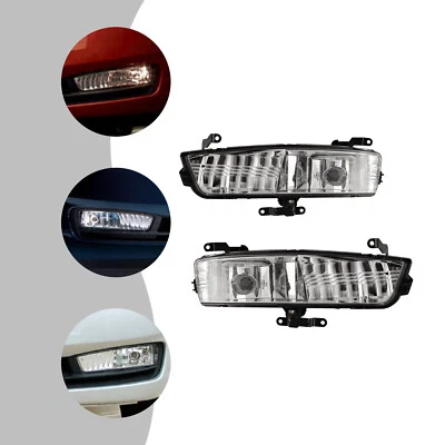 Пара противотуманных фар 12 В для 2007-11 Hyundai Accent прозрачная линза передняя лампа с комплектом проводки - Изображение 1 из 4