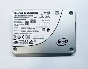 Intel D3-S4510 Series 960GB SATA 6Gb/s 2.5" SATA III SSD SSDSC2KB960G8 - Picture 1 of 2