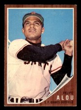 1962 Topps Baseball #133 Felipe Alou EX/MT
