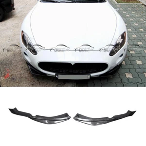 Divisores de parachoques delanteros de fibra de carbono para Maserati Gran Turismo GT GTS 2007-2014 - Imagen 1 de 11