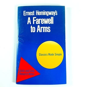 Quick and Easy Monarch Notes Ernest Hemingway A Farewell to Arms 1964 Paperback - Picture 1 of 7