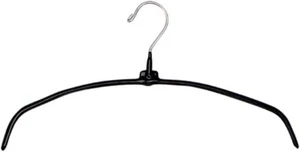 Hangers Rubberized Metal 100 Black No Slip 16" Lingerie Nightware Shirt Dress - Bild 1 von 2
