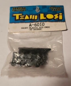 Team Losi Ball Cup Rod Ends Short Black Plastic 30 Degree xx4 xx xxt A-6010 - Picture 1 of 1