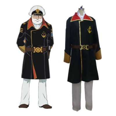 Fantasia cosplay anime roupa uniforme Juzo Okita Space Battleship Yamato 2199 - Imagem 1 de 4