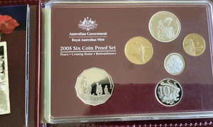 2005 Royal Australian Mint Proof Coin Set Peace Coming Home Remembrance - Picture 1 of 1