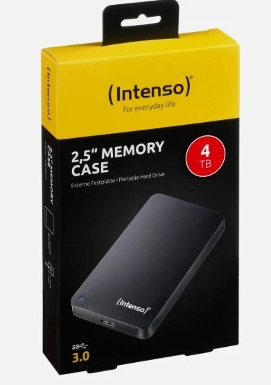 Intenso 6021512 Memory Case 4TB 2.5 USB 3.0 - Schwarz