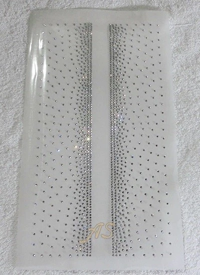 Hotfix Bügelbild Strass - Band - Ranken Paar Crystal 191025 Karostonebox