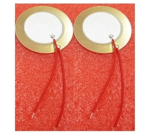 10 PIEZAS 35 mm Piezo Elementos Zumbido Sonda Sensor Discatador Tambor Disco + Cable de cobre - Imagen 1 de 1