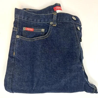 Pantalones de mezclilla vintage Esprit para mujer junior 7/8 botón mosca 30” entrepierna pierna recta Foto 1 de 4