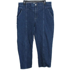 Jean recto Madewell Perfect Vintage talla 32 versión cosida denim lavado oscuro - Imagen 1 de 6