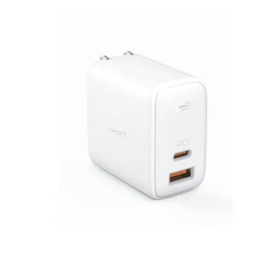 USB C Charger, AUKEY Omnia 65W 2-Port Fast Charger for New iPhone/Macbook Pro wi - Image 1 of 4