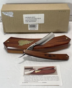Navaja recta Thiers-Issard Grelot Crown Wing caoba cubana 2013 LE No. 228 - Imagen 1 de 24