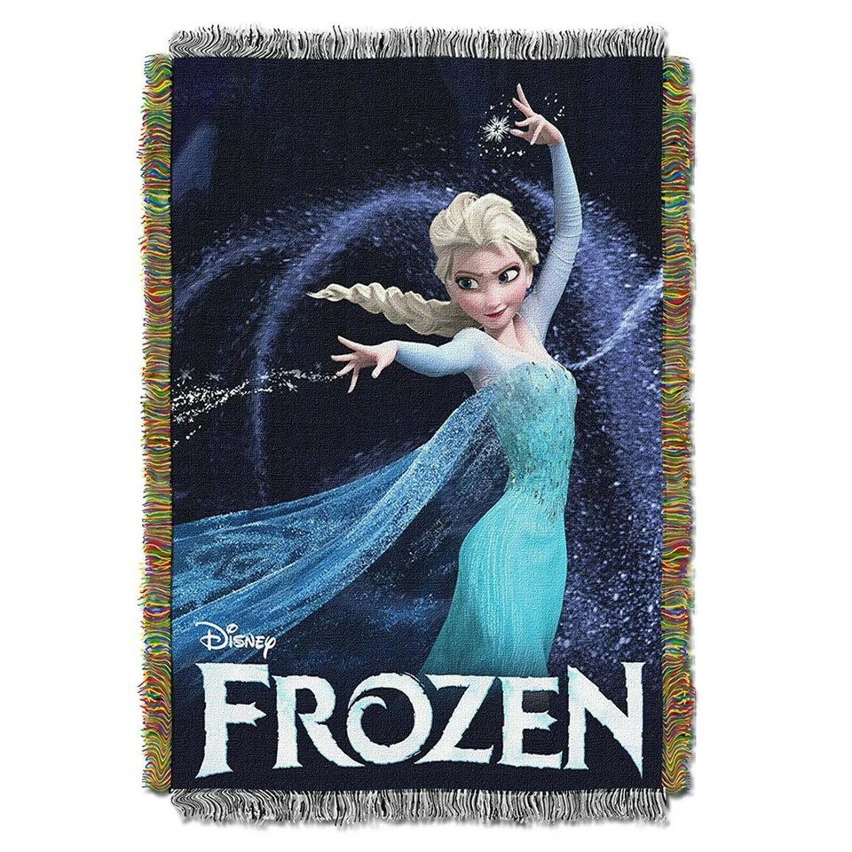 Disney Frozen Queen of Ice Woven Tapestry Throw Blanket 48" x 60"  - Image 1 of 1