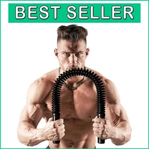 Durable Upper Body Strength Trainer - Power Twister Flex Bar for Chest & Arms - Picture 1 of 10