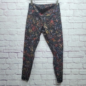 Lululemon Fast Free 7/8 Apretado II Nulux 25 Talla 10 Floral Multi Leggings Yoga - Imagen 1 de 9