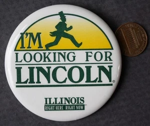 2000s Looking For Abraham Lincoln Springfield Illinois waymark hike trail pin - - Picture 1 of 1