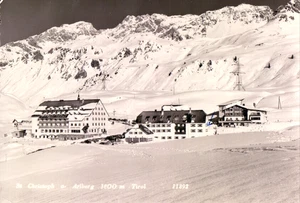 Cartolina fotografica St. Christoph am Arlberg / St. ANTON Bez. LANDECK /TIROL invernale anni 60 - Foto 1 di 1