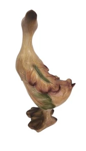 Harvest Thanksgiving Resin Duck Decorai, 9 Inches Tall, Colorful Read Descriptio - Picture 1 of 10