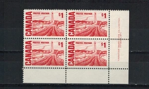 CANADA SCOTT 465B PLATE BLOCK NO.1 MINT NEVER HINGED. - Picture 1 of 1