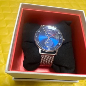 Paul Smith blaues Zifferblatt Uhr Luxus Stil unbenutzt - Bild 1 von 3