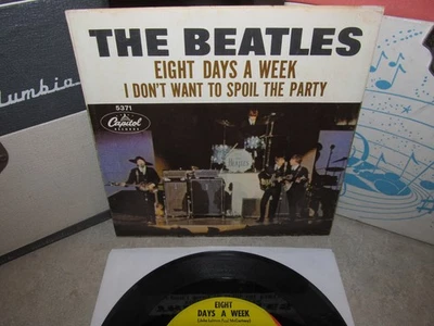 BEATLES Capitol 5371 EIGHT DAYS A WEEK EX Picture Sleeve W/ 7" Vinyl 45 - Image 1 of 4