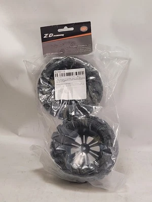 ZD Racing 12mm Hub 1/10 Tyre Wheel Monster Truck Tires Buggy RC Car Crawler 4x - Image 1 of 4