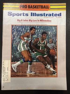 Sports Illustrated 26 de octubre de 1970 Oscar Robertson Milwaukee Bucks edición NBA Foto 1 de 2