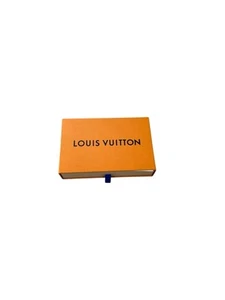 Louis Vuitton Gift Box Pullout Wallet Size Orange w/Blue - Picture 1 of 5