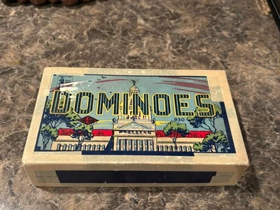 Rare Vintage 1950s HAL-SAM  DOMINOES Capital Building Set With INSTRUCTIONS🔥 - Image 1 of 4