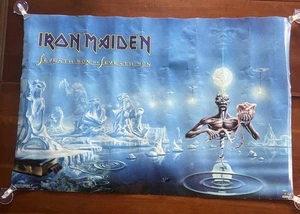 Vintage Orig 1988 Iron Maiden Seventh Son of a Seventh Son Rock Band Poster 22X34 - Bild 1 von 19