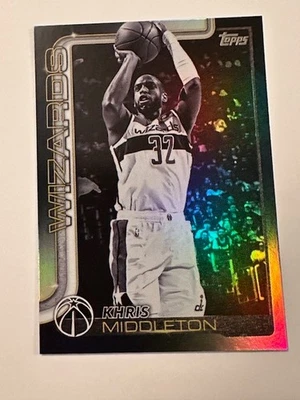 2025-26 TOPPS NBA TARGET BLACKOUT PARALLEL FLAGSHIP KHRIS MIDDLETON #100 - image 1 of 2